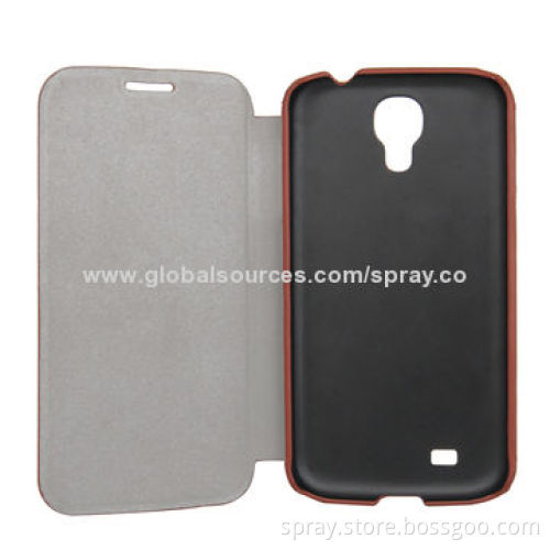 PU Leather Flip Case Cover for Samsung Galaxy S4, PC Holder Inside